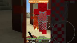 The husk killed my villager in minecraft [upl. by Ahsenet]