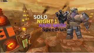 TDS NIGHT 1 SOLO SPEEDRUN HARD MODE Sub 6 Minutes [upl. by Onaivatco295]