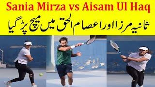 Sania Mirza amp Aisam Ul Haq Tennis Training Together in Pakistan [upl. by Bowie290]