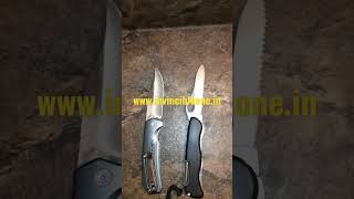 serrated vs plain edge on folding knivesshorts [upl. by Euqinue]