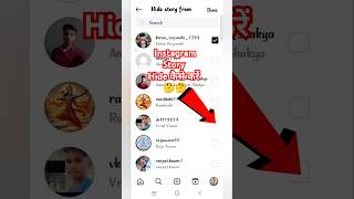 How To Hide Instagram Story From Someone  Instagram Story Hide Kaise Kare  sorts viral tech [upl. by Muhcan]