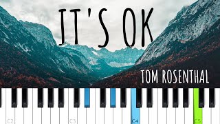 Tom Rosenthal  Its OK Piano tutorial [upl. by Lorri851]