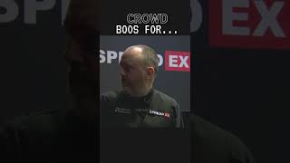 Crowd BOOs for  Mark Williams vs Hossein Vafaei snooker snookking [upl. by Kcirdla]