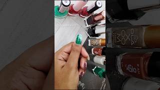 Nail Paint With Safety Pin 😍😍 youtubeshorts riyaartzone1429 [upl. by Zischke982]