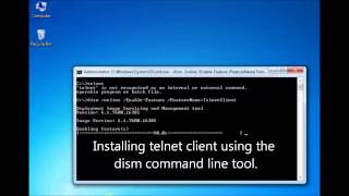 Installing the Telnet Client via Dism [upl. by Imik]