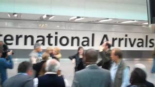 The NEW TMobile Welcome Back Ad TMobile Heathrow Terminal 5 Flash Mob Advert [upl. by Heyde]