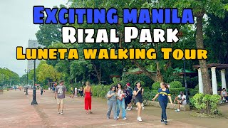 Rizal Park Luneta Park Walking Tour Journey Through the Heart of Philippine History and Beauty [upl. by Gabbey44]