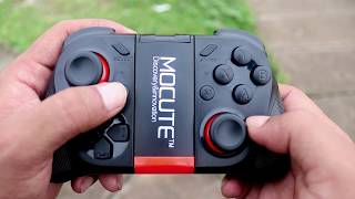 MOCUTE 050 Gamepad for AndroidIOSPC Bluetooth Gaming Controller Review [upl. by Nossila]