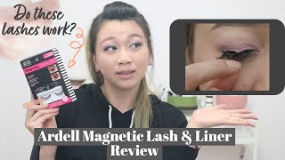 How well do the Ardell magnetic liner amp lash work Magnetic eyelash review and tryon [upl. by Aneerak]