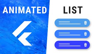 Flutter AnimatedList Widget [upl. by Annawaj2]