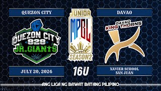 Junior MPBL Season 2  Quezon City 828 Junior Giants vs Davao King Thorns  16U [upl. by Aurilia]