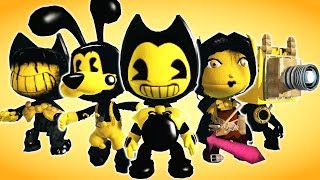 FREE Bendy And The Ink Machine Costumes Fan Made  LittleBigPlanet 3 PS4 Gameplay  EpicLBPTime [upl. by Sergo670]