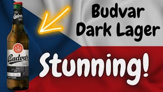 STUNNING Budvar Budweiser  Dark Lager Review [upl. by Drahser324]