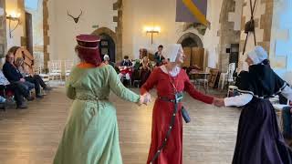 Rossina Fifteenth Century Italian dance [upl. by Netsreik965]