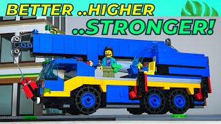 🏗 💪🏼 BEAST MODE Lift test Lego City Mobile Crane [upl. by Jagir945]