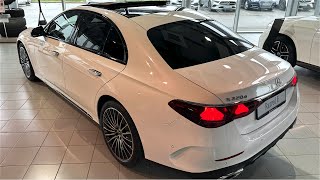 NEW Mercedes EClass 2024 Opalit white  Exterior [upl. by Ocsinarf629]