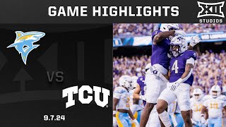 Long Island vs TCU Game Highlights  2024 Big 12 Football [upl. by Eeb]