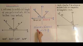 Vectores Descomposición Rectangular [upl. by Zigmund]