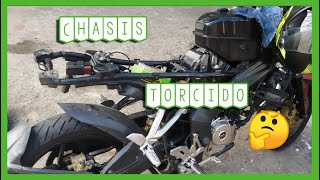 Como Enderezar Chasis de Moto PULSAR NS 🏍️ 🔥 [upl. by Ahset]