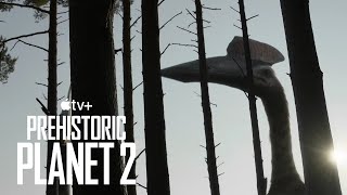 Hatzegopteryx attacking Tethyshadros  Prehistoric Planet season 2 [upl. by Cody]