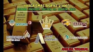 Harga Emas Dunia Bisa ke 2300⁉️📈SIMAK ANALISANYA DISINI❗️Emiten di Sektor Emas Layak Dikoleksi🧈🧈 [upl. by Anileva]