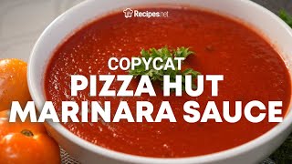 How to make EASY HOMEMADE MARINARA SAUCE  Pizza HutInspired Recipe  Recipesnet [upl. by Nettle]