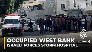 Undercover Israeli forces kill three Palestinians inside Ibn Sina Hospital [upl. by Einahpit417]