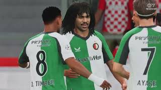 Champions league debut with 4 Goals  icon Ruud Gullit player career Mode Part 2 FC25 [upl. by Ariamoy]