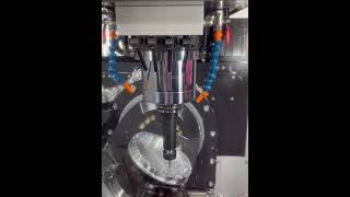 Cutting 7075T6 Aluminum with 5Axis Methods MB450U  Aerospace CNC Machining Demo [upl. by Lissner]