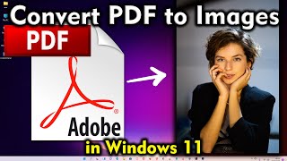 How to Convert PDF to JPG without Internet without any Software in Windows 11 [upl. by Virgin]