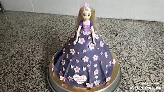 Rapunzel Temalı Pasta Yapım Ve Dekorasyonu  Gateau Raiponce [upl. by Aiyt]