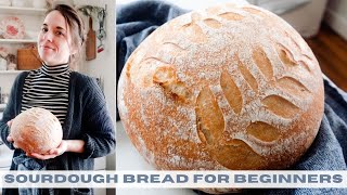 Sourdough Bread for Beginners  NO KNEAD [upl. by Esiole312]