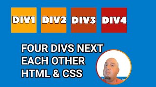 Aligning Four DIVS Side by Side CSS amp HTML tutorial [upl. by Assetan]