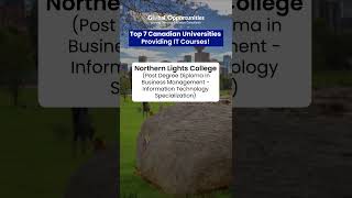 Discover the TOP 7 Canadian Universities for IT Courses youtubeshorts [upl. by Ahsiruam835]