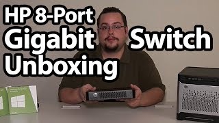 HP PS18108G 8port Gigabit Switch Unboxing [upl. by Aciretnahs292]