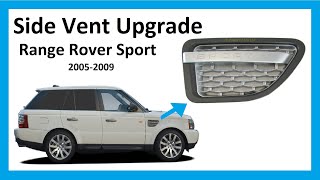 How to fit 2010 Autobiography side vents to a 200509 Range Rover Sport [upl. by Netsrejk]