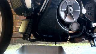 Aprilia Tuono 2003 Fighter  Oil and Oil filter change [upl. by Anit]