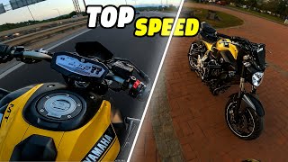 MT07 TopSpeed Denemesi  Radara Girdim  Motovlog [upl. by Rinee479]