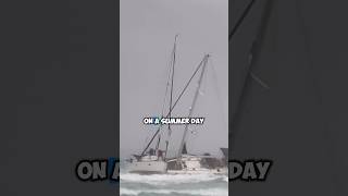 Large boats and yachts caught in a storm in Ibizada [upl. by Vashtia692]