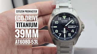 Citizen Promaster EcoDrive Radio Controlled Titanium 39mm AT608053L [upl. by Assenar]