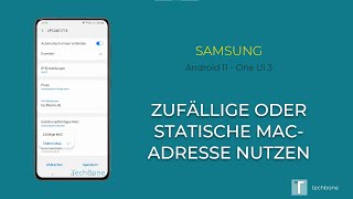 MACAdresse  Samsung Android 11  One UI 3 [upl. by Supen]