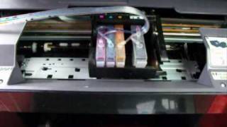 How to install a CISS onto a HP Photosmart B109a and B209a Part 1wmv [upl. by Mahla901]