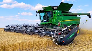 Harvesting Wheat In The Saskatchewan Heat [upl. by Kerstin749]