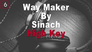 Sinach  Waymaker Instrumental Music and Lyrics High Key [upl. by Petua]