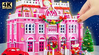 30 DIY Miniature House Compilation  How To Make Pink Three Floor Miniature Cardboard House for Pet [upl. by Chansoo759]