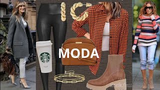 MODA TENDENCIA OTOÑO INVIERNO OUTFITS PARA MUJERES BAJITAS MODA FEMENINA [upl. by Wise218]