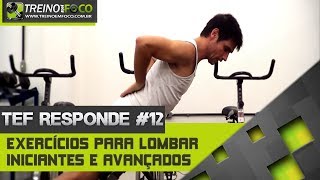 Treino em FOCO Responde 12  Exercícios para lombar  Iniciantes e Avançados [upl. by Swerdna]