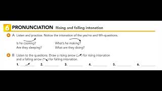 U56 PRONUNCIATION Rising and falling intonation [upl. by Wallis]