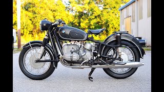 1964 BMW R50 with 69 motor riding [upl. by Neerroc]