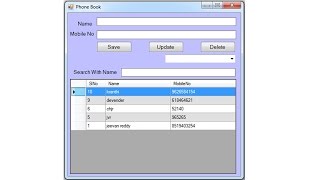 Part 7 Delete a seleted row from a DataGrid using cSharp windows [upl. by Nirok]